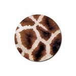 Giraffe Skin Texture Rubber Coaster (Round)