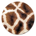 Giraffe Skin Texture Magnet 5  (Round)