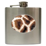 Giraffe Skin Texture Hip Flask (6 oz)