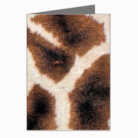 Giraffe Skin Texture Greeting Card from ArtsNow.com Left