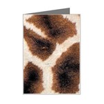 Giraffe Skin Texture Mini Greeting Card