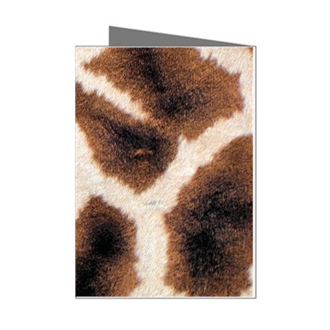 Giraffe Skin Texture Mini Greeting Cards (Pkg of 8) from ArtsNow.com Left