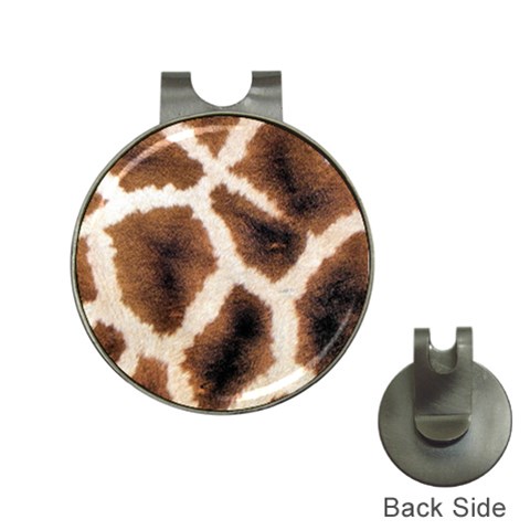 Giraffe Skin Texture Hat Clips with Golf Markers from ArtsNow.com Front