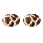 Giraffe Skin Texture Cufflinks (Oval)