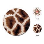 Giraffe Skin Texture Playing Cards Single Design (Round)