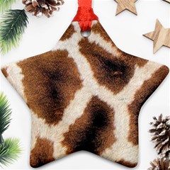 Giraffe Skin Texture Star Ornament (Two Sides) from ArtsNow.com Front