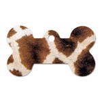 Giraffe Skin Texture Dog Tag Bone (One Side)