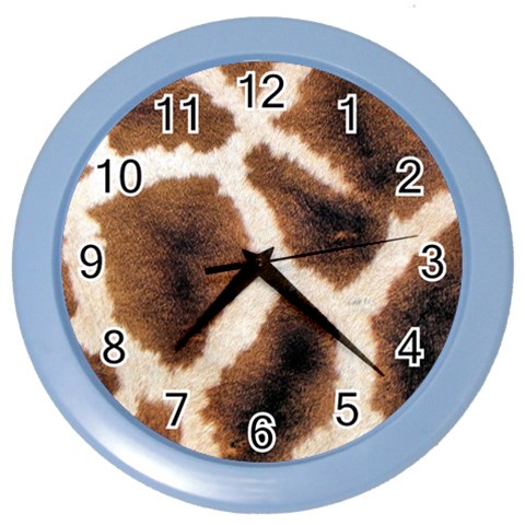 Giraffe Skin Texture Color Wall Clock from ArtsNow.com Front