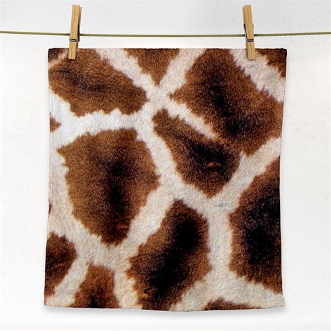 Giraffe Skin Texture Face Towel from ArtsNow.com Front