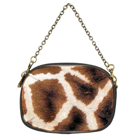 Giraffe Skin Texture Chain Purse (Two Sides) from ArtsNow.com Front