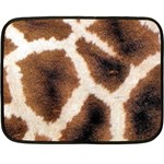 Giraffe Skin Texture Two Sides Fleece Blanket (Mini)