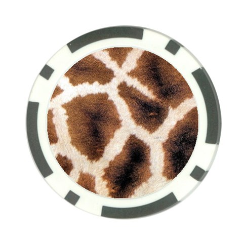 Giraffe Skin Texture Poker Chip Card Guard (10 pack) from ArtsNow.com Back