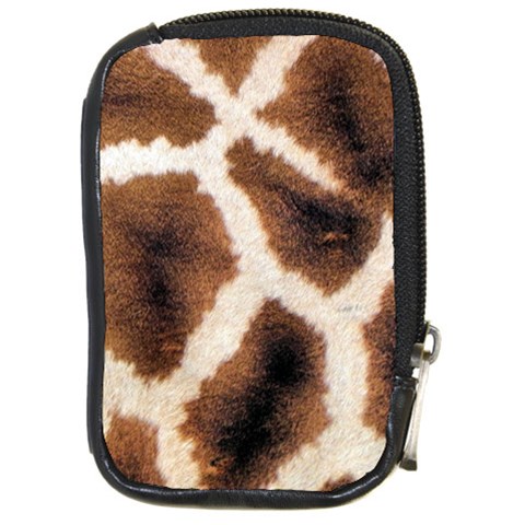 Giraffe Skin Texture Compact Camera Leather Case from ArtsNow.com Front