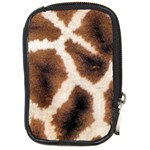 Giraffe Skin Texture Compact Camera Leather Case