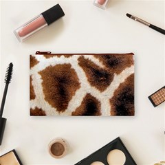 Giraffe Skin Texture Cosmetic Bag (Small) from ArtsNow.com Front