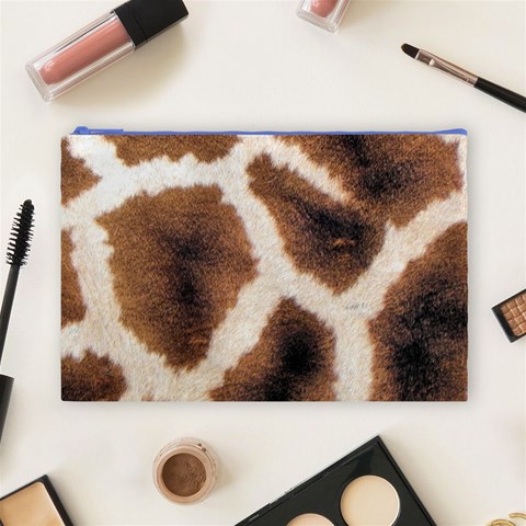 Giraffe Skin Texture Cosmetic Bag (Large) from ArtsNow.com Front