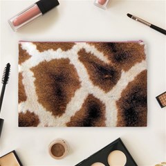 Giraffe Skin Texture Cosmetic Bag (Large) from ArtsNow.com Back