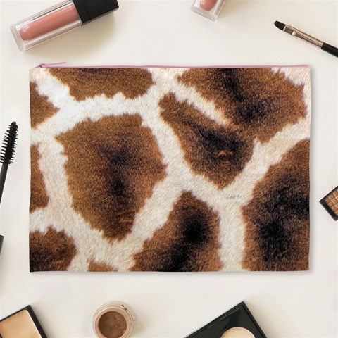 Giraffe Skin Texture Cosmetic Bag (XL) from ArtsNow.com Front