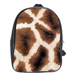 Giraffe Skin Texture School Bag (Large)