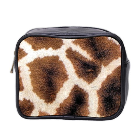 Giraffe Skin Texture Mini Toiletries Bag (Two Sides) from ArtsNow.com Front