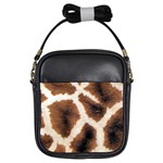 Giraffe Skin Texture Girls Sling Bag