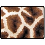 Giraffe Skin Texture Fleece Blanket (Large)