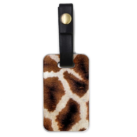 Giraffe Skin Texture Luggage Tag (one side) from ArtsNow.com Front