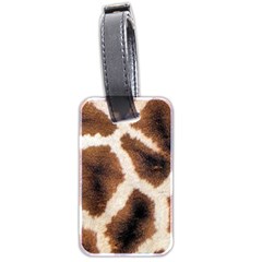 Giraffe Skin Texture Luggage Tag (two sides) from ArtsNow.com Front