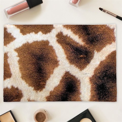 Giraffe Skin Texture Cosmetic Bag (XXL) from ArtsNow.com Front