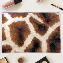 Giraffe Skin Texture Cosmetic Bag (XXL) from ArtsNow.com Back