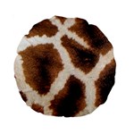 Giraffe Skin Texture Standard 15  Premium Round Cushions