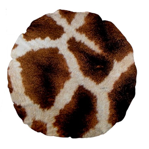 Giraffe Skin Texture Large 18  Premium Round Cushions from ArtsNow.com Back