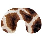 Giraffe Skin Texture Travel Neck Pillow