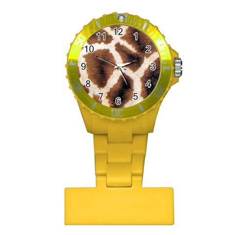 Giraffe Skin Texture Plastic Nurses Watch from ArtsNow.com Front