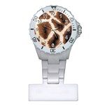 Giraffe Skin Texture Plastic Nurses Watch