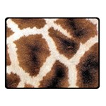 Giraffe Skin Texture Two Sides Fleece Blanket (Small)