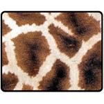 Giraffe Skin Texture Two Sides Fleece Blanket (Medium)