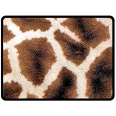 Giraffe Skin Texture Two Sides Fleece Blanket (Large) from ArtsNow.com 80 x60  Blanket Front