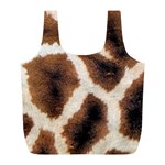 Giraffe Skin Texture Full Print Recycle Bag (L)