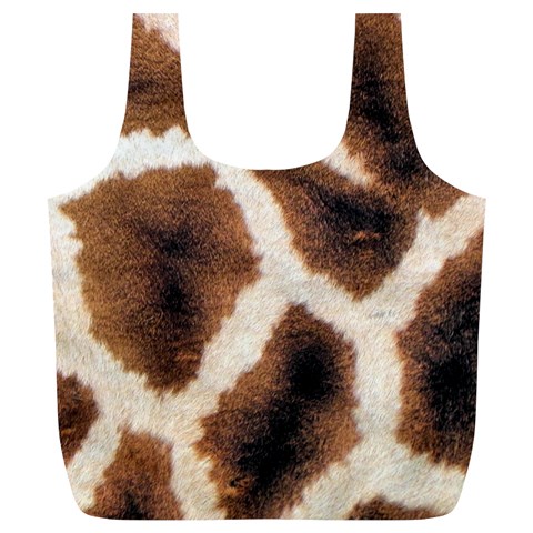 Giraffe Skin Texture Full Print Recycle Bag (XL) from ArtsNow.com Front