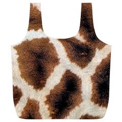 Giraffe Skin Texture Full Print Recycle Bag (XL) from ArtsNow.com Back