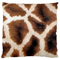 Giraffe Skin Texture Standard Premium Plush Fleece Cushion Case (Two Sides) from ArtsNow.com Front