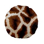 Giraffe Skin Texture Standard 15  Premium Flano Round Cushions