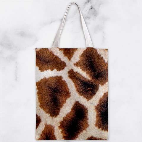 Giraffe Skin Texture Zipper Classic Tote Bag from ArtsNow.com Front