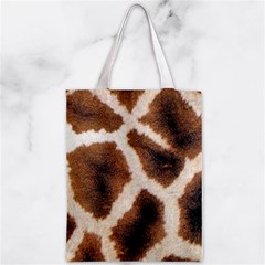 Giraffe Skin Texture Zipper Classic Tote Bag from ArtsNow.com Front