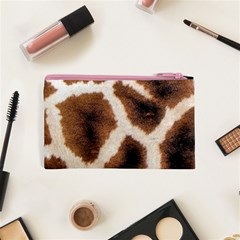 Giraffe Skin Texture Cosmetic Bag (XS) from ArtsNow.com Back