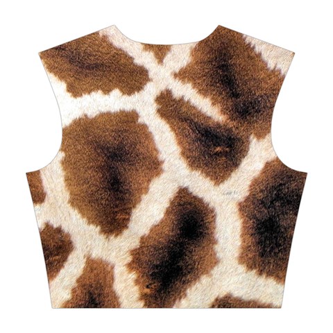 Giraffe Skin Texture Cotton Crop Top from ArtsNow.com Back