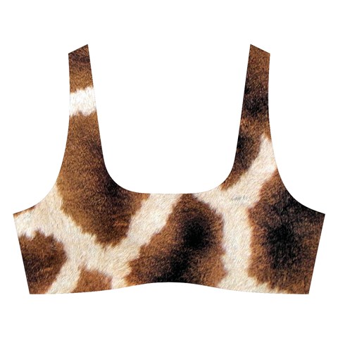 Giraffe Skin Texture Cross Back Hipster Bikini Set from ArtsNow.com Front