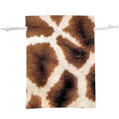 Giraffe Skin Texture Lightweight Drawstring Pouch (XL) from ArtsNow.com Front