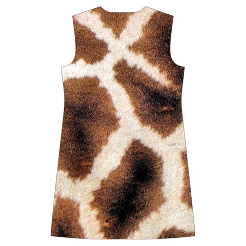 Giraffe Skin Texture Kids  Long Sleeve Velvet Lounge Robe from ArtsNow.com Back